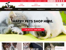 Tablet Screenshot of downtownpetsupply.com